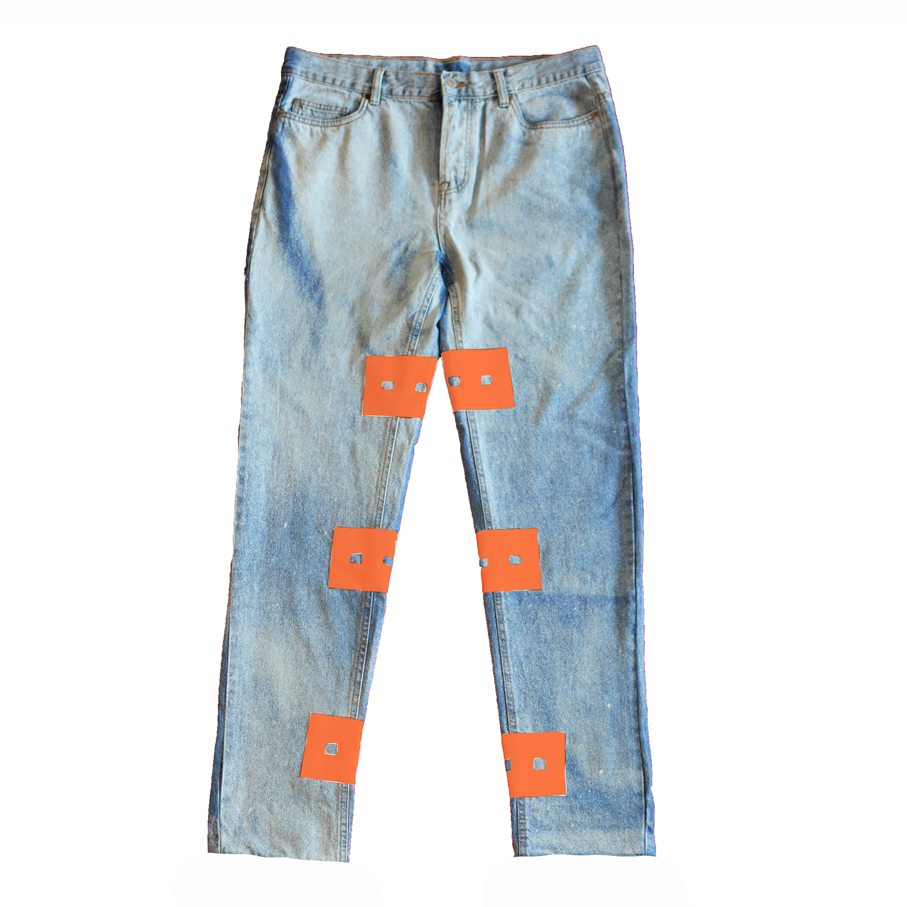 13lassique jeans - BLUE/ORANGE