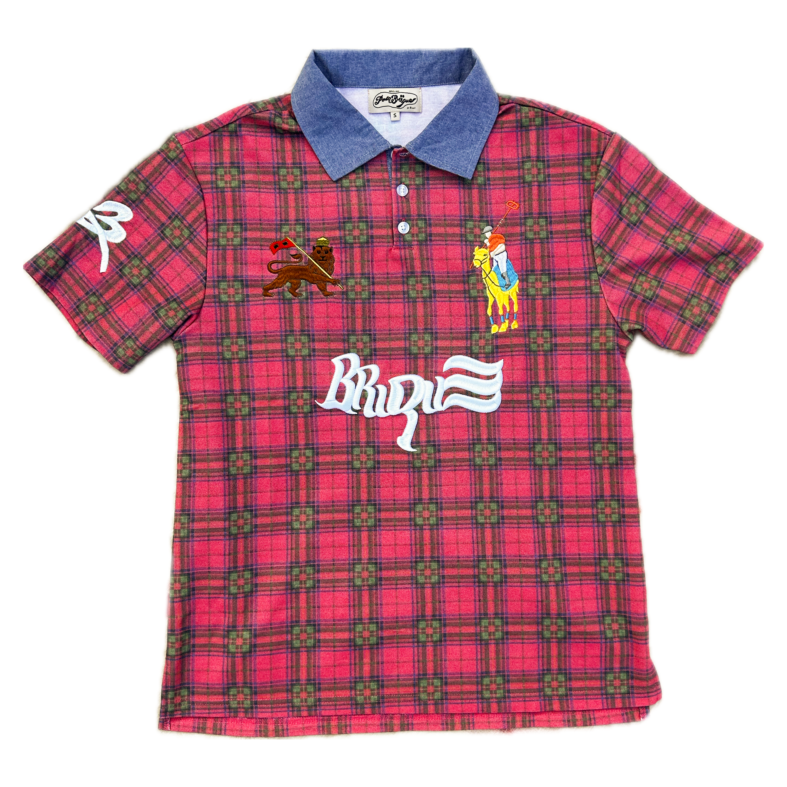 BRICK TARTAN POLO