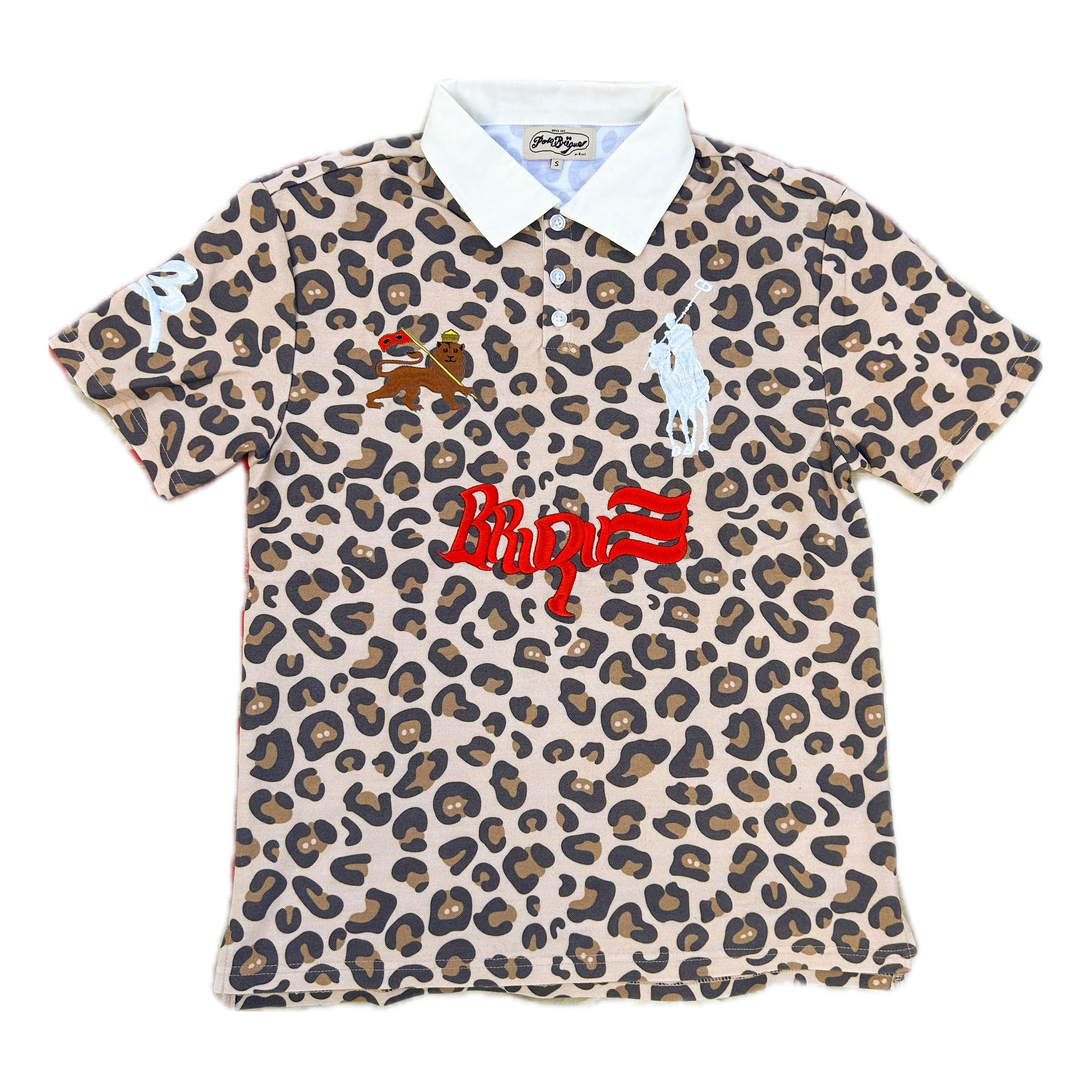 POLO BRIQUE LEOPARD