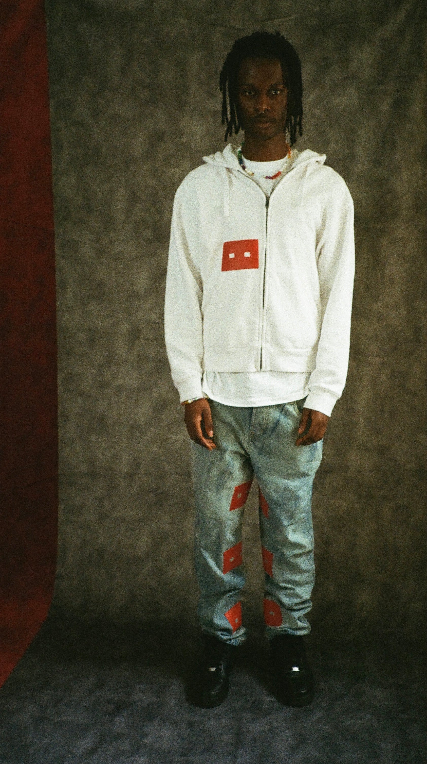 Jeans 13lassique  - BLEU/ROUGE