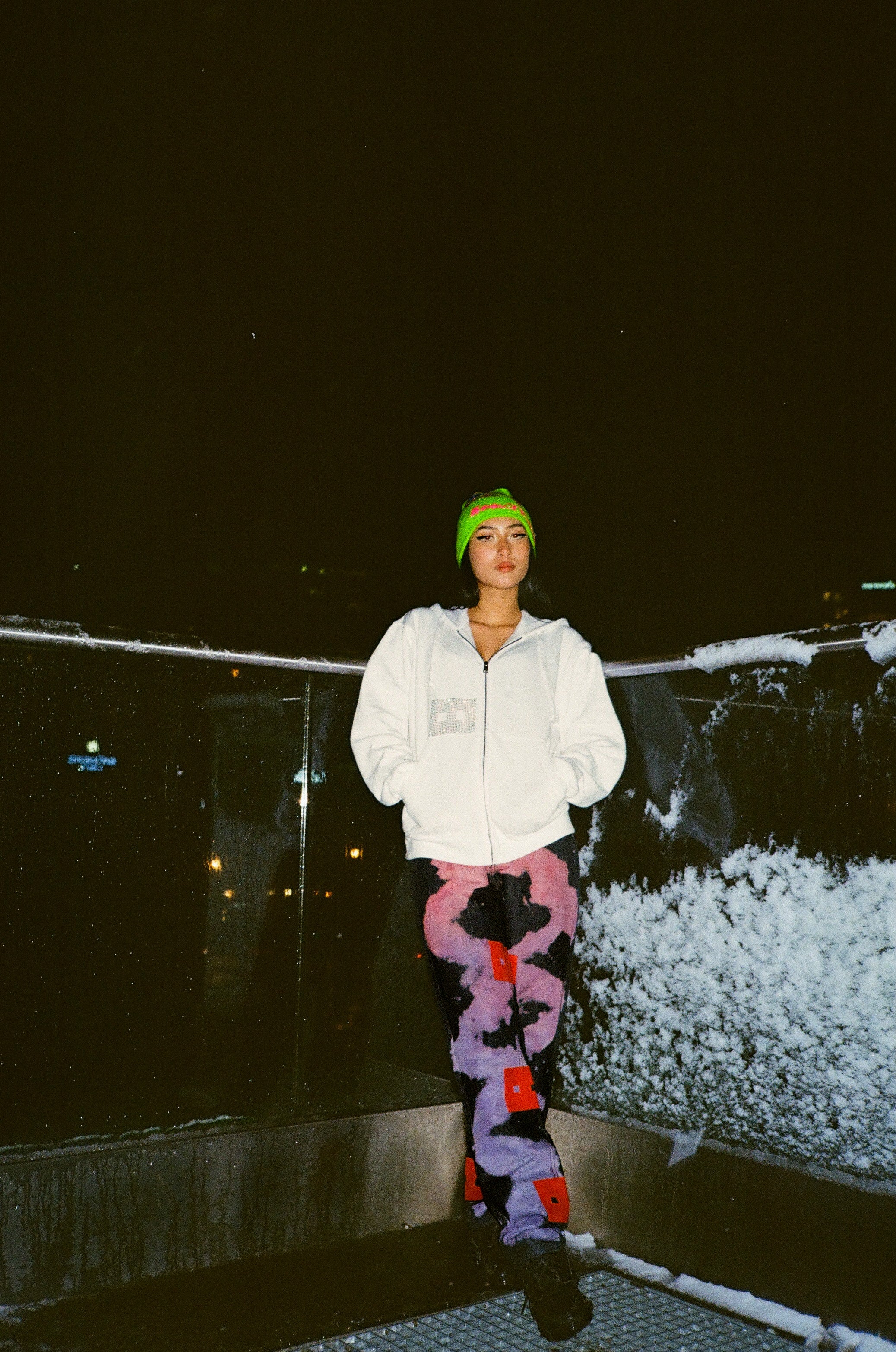 Rhinestone Hooded Vest