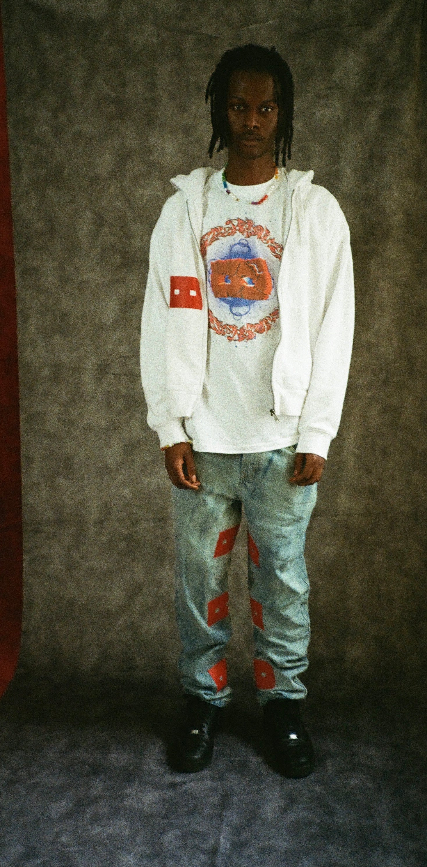 Jeans 13lassique  - BLEU/ROUGE