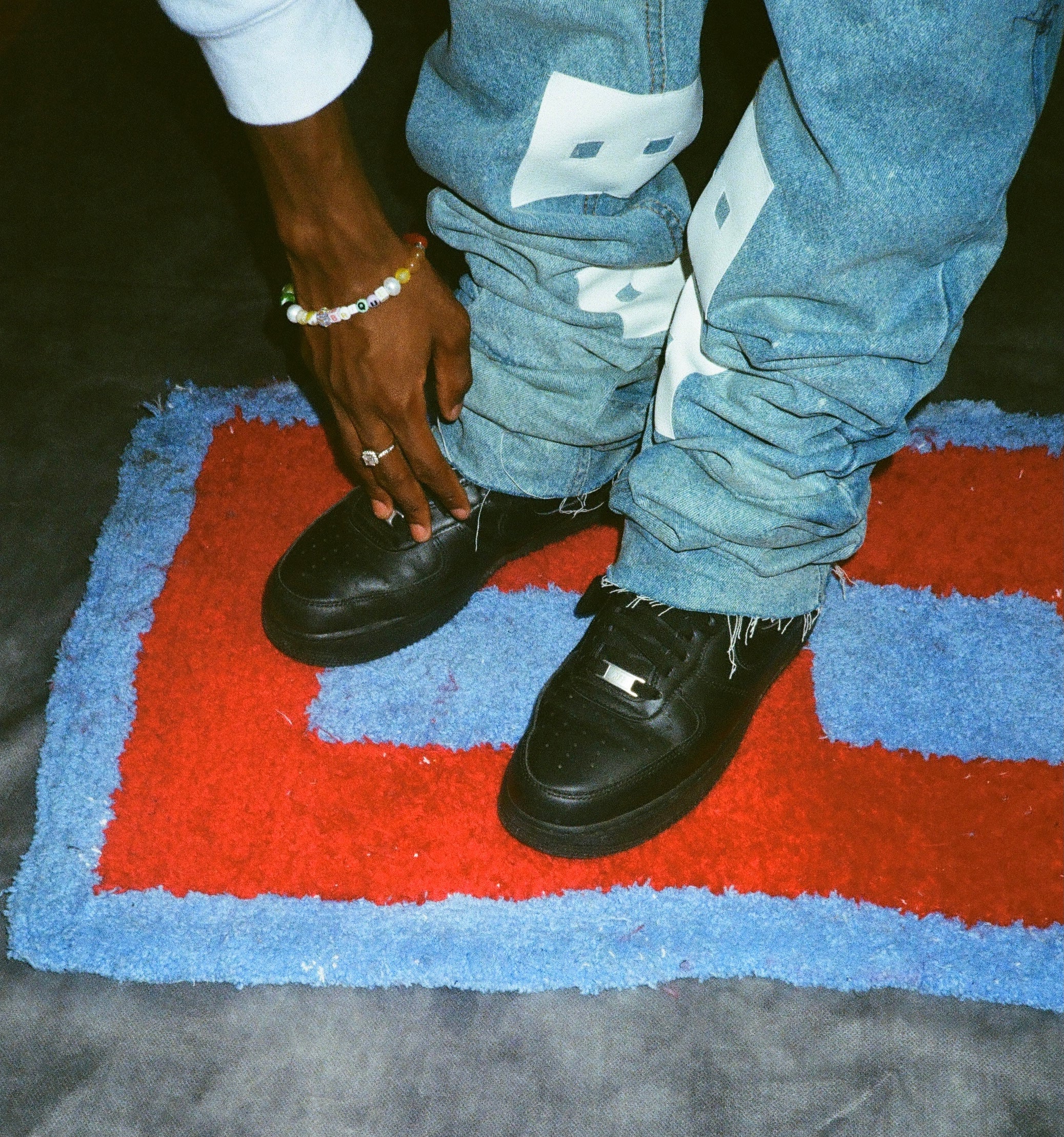 Jeans 13lassique stacked - BLEU/BLANC