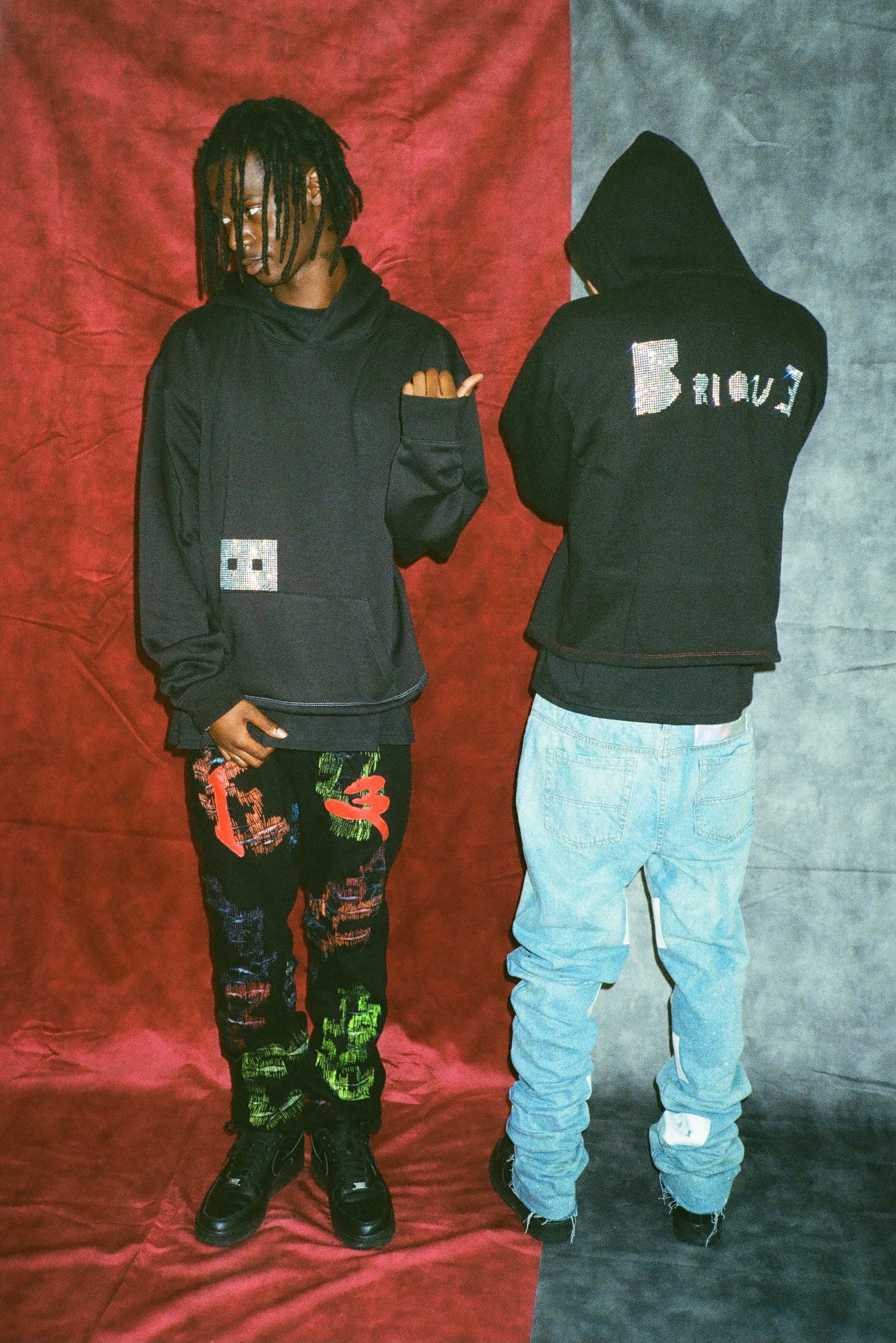 Jeans 13lassique stacked - BLEU/BLANC