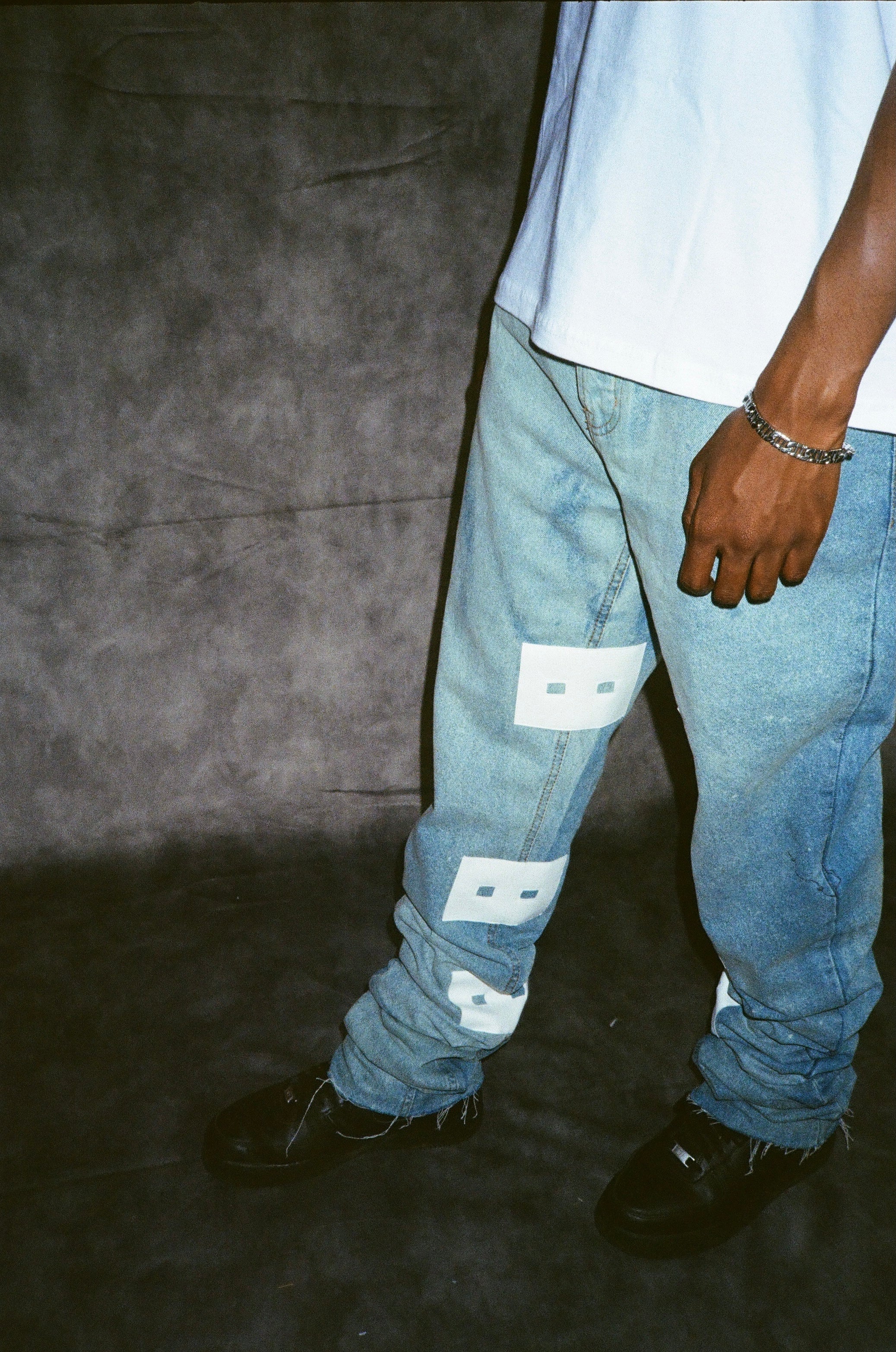 Jeans 13lassique stacked - BLEU/BLANC