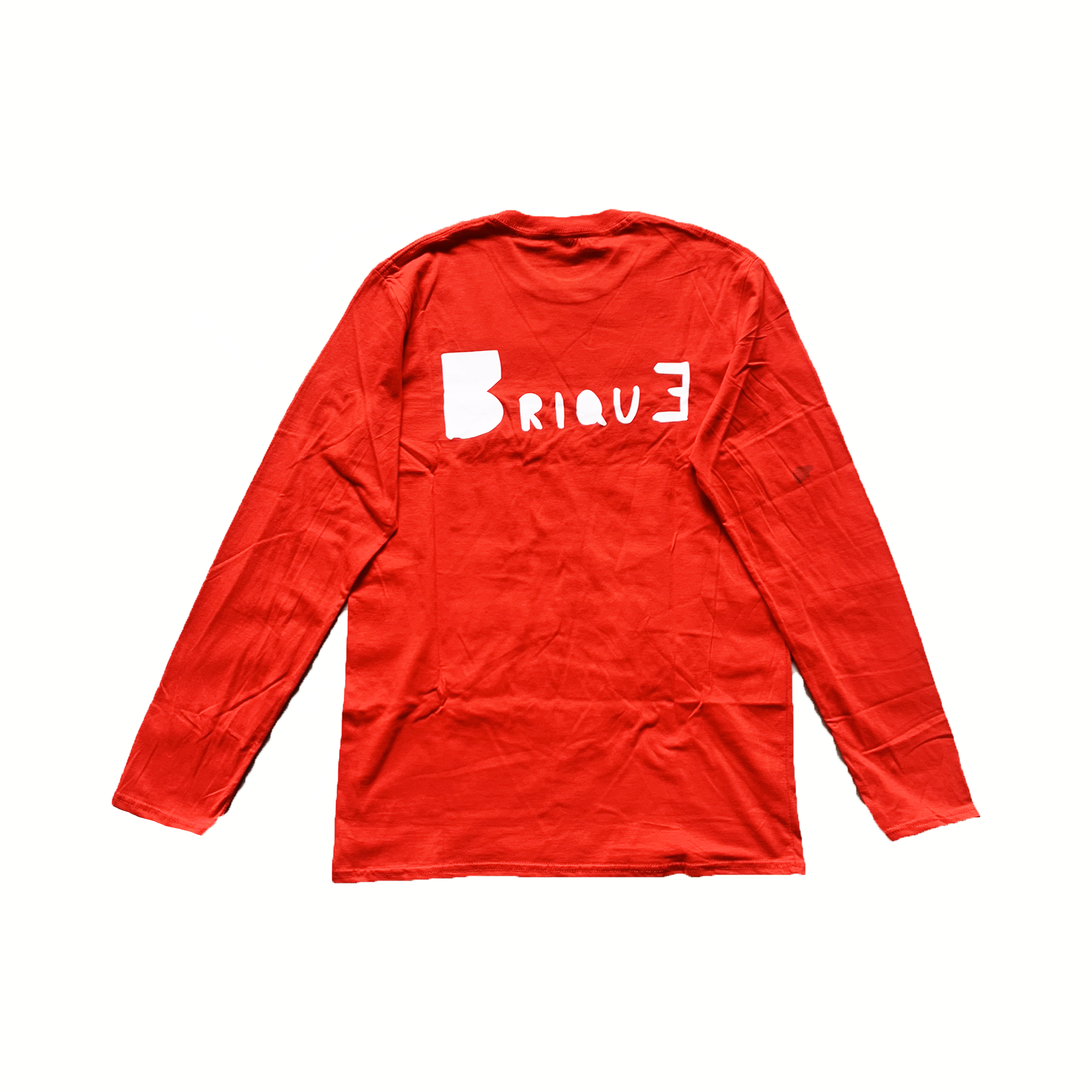 Longue Manche "Brique Par Brique" ROUGE