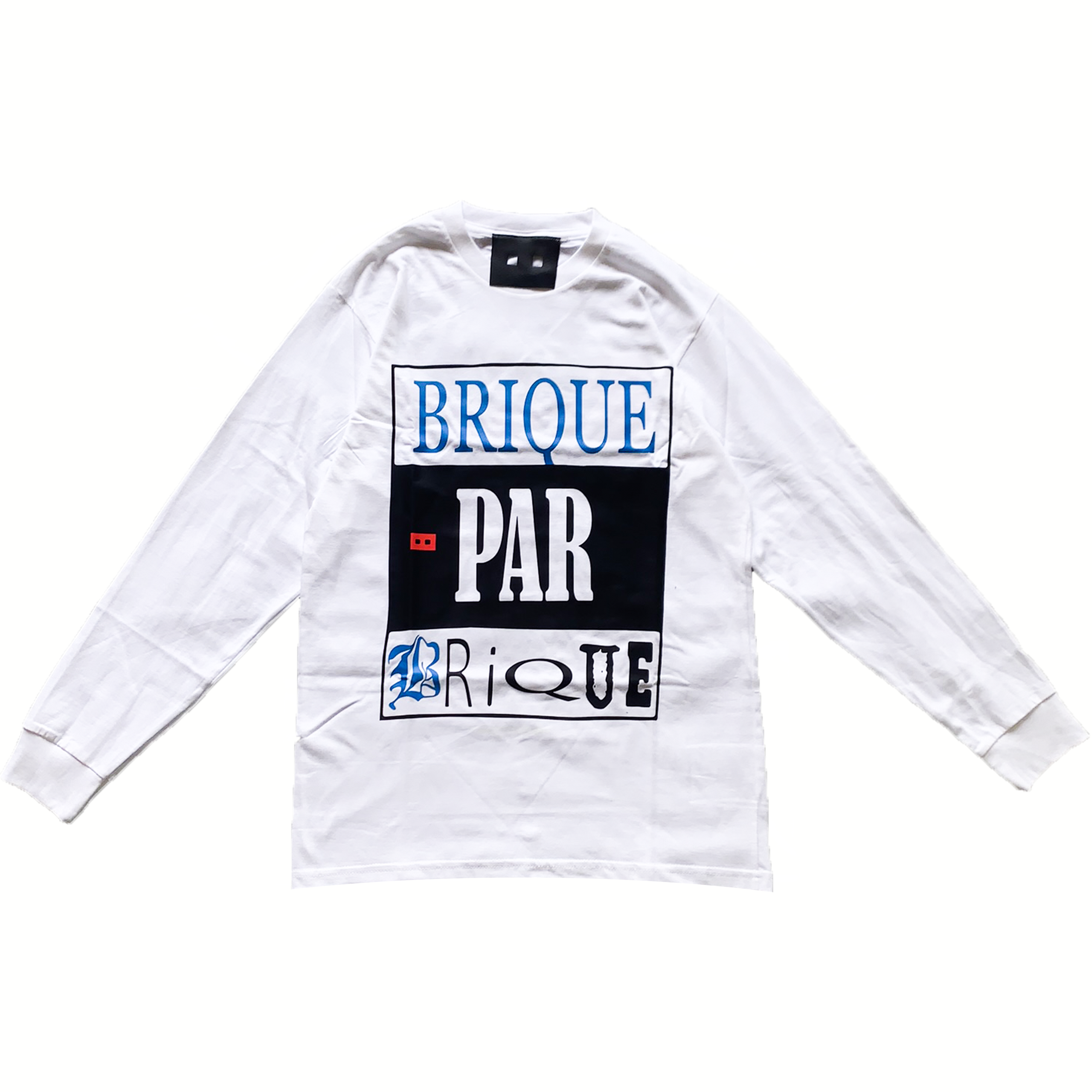Longue Manche "Brique Par Brique" BLANC