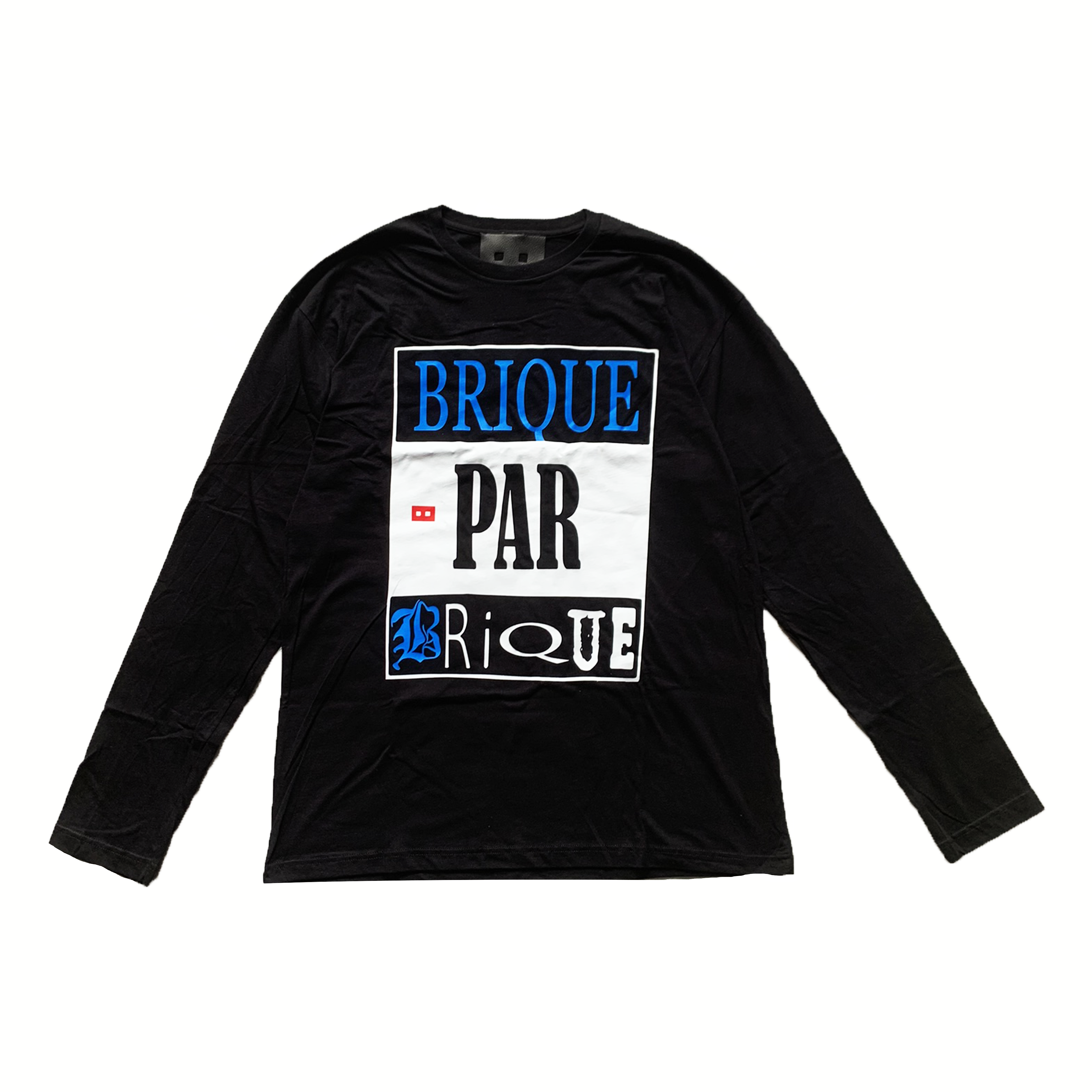 Longue Manche "Brique Par Brique" NOIR