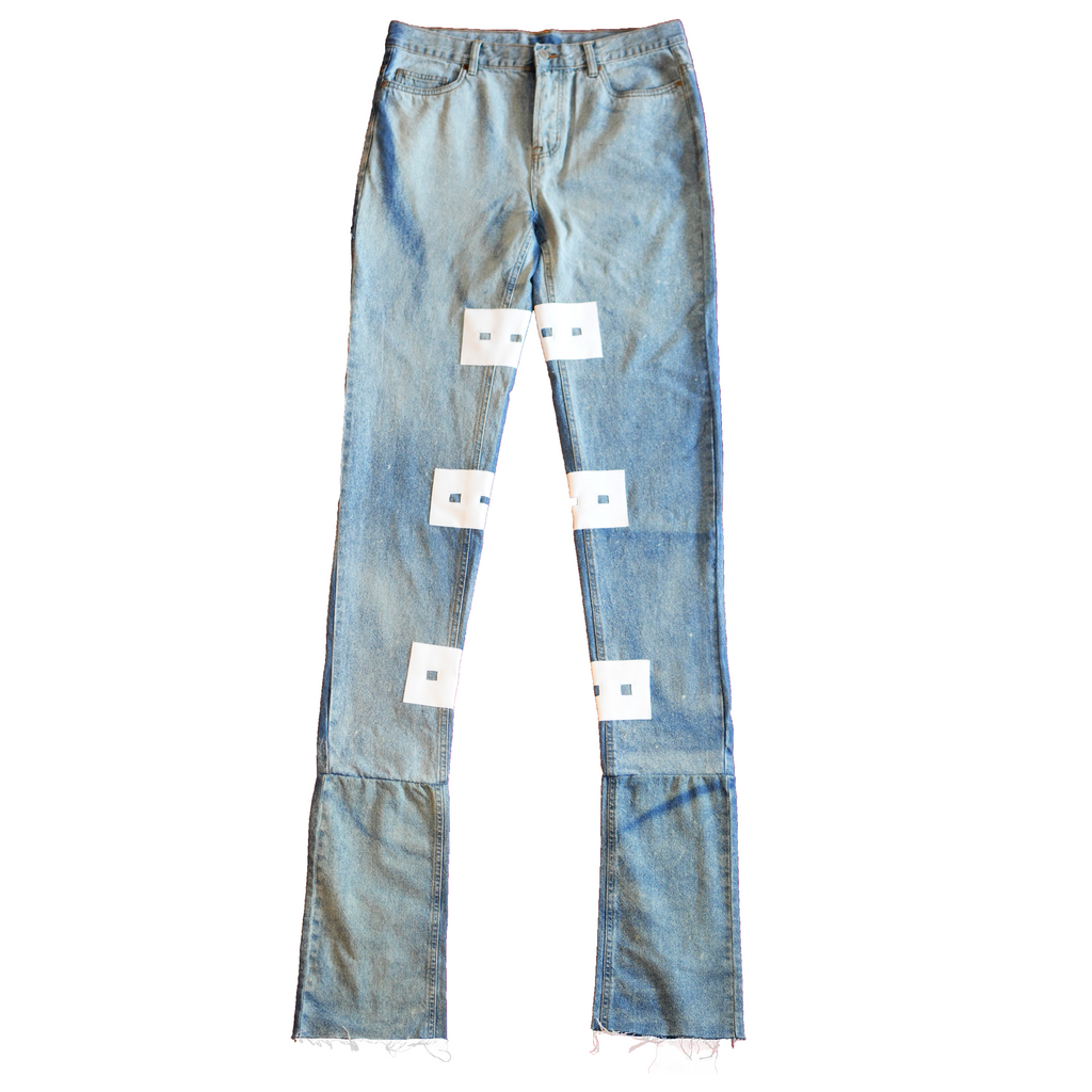 Jeans 13lassique stacked - BLEU/BLANC