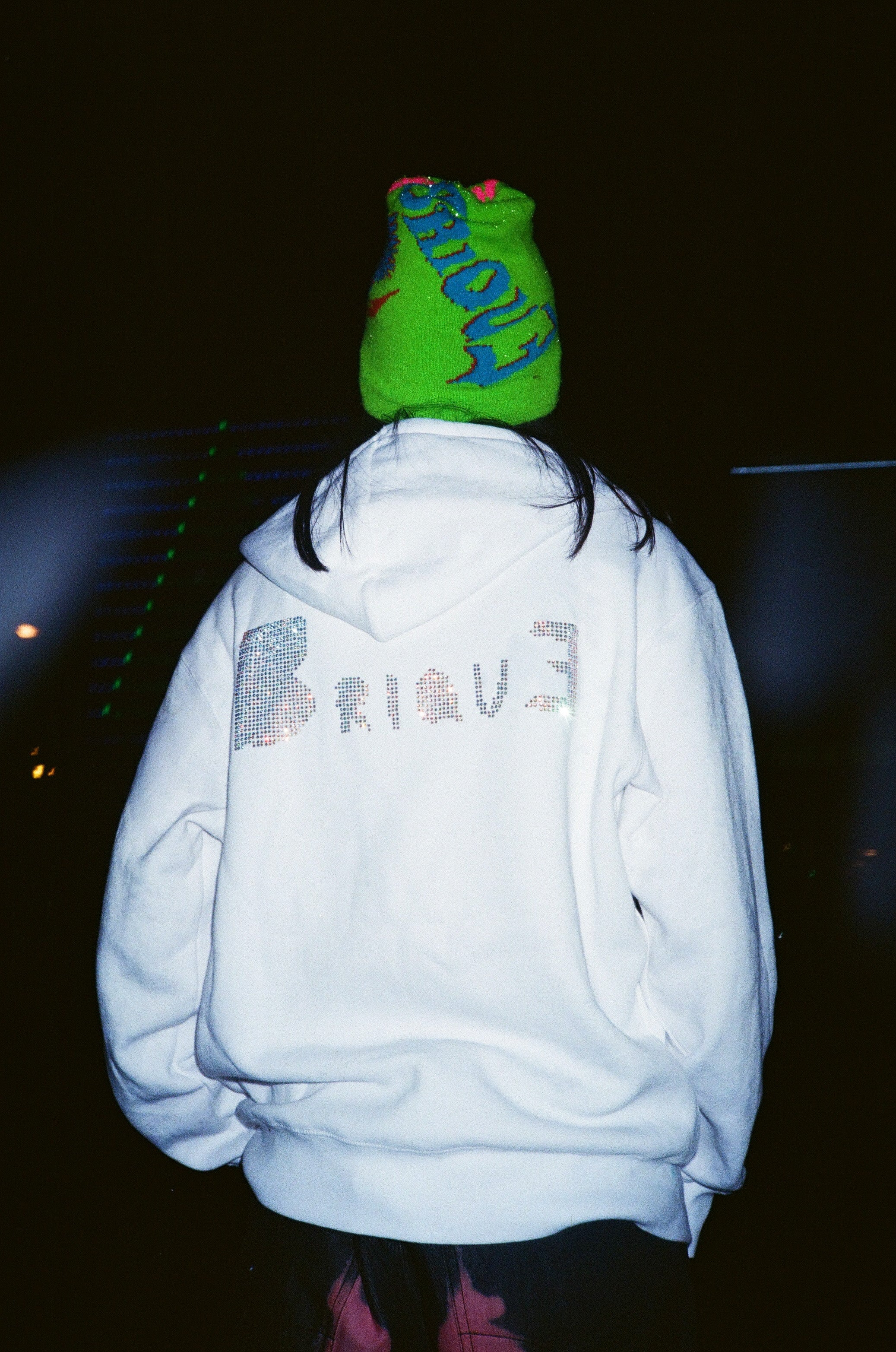 Rhinestone Hooded Vest