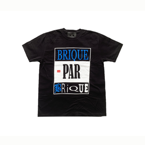 T-shirt "Brique Par Brique" NOIR